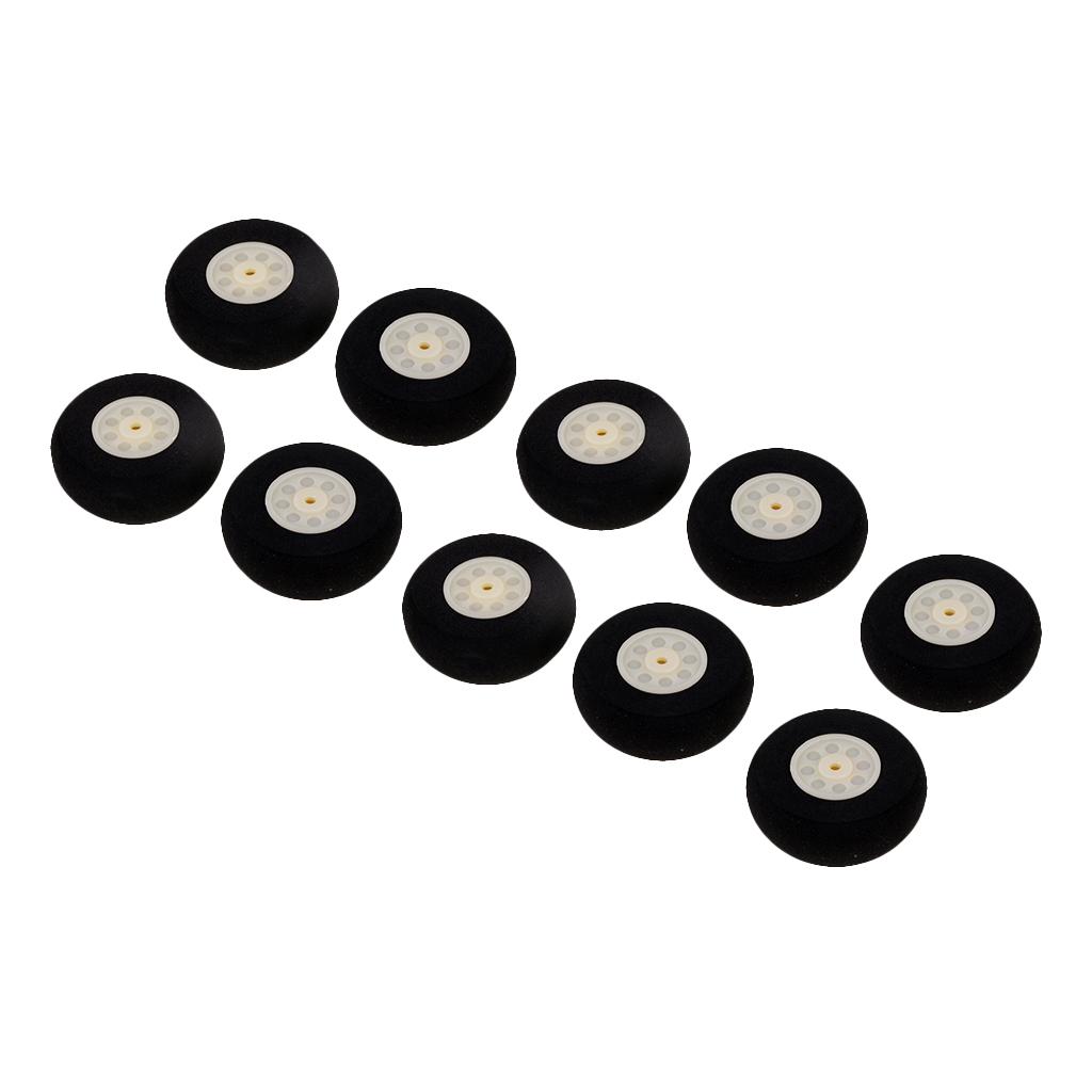 10 Pcs. Black Sponge Wheels Wheel Spare Part For RC ,