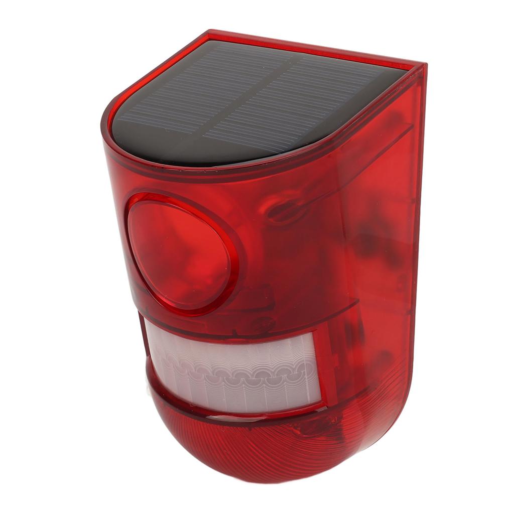 Solar Motion Sensor Alarm 129dB Sound IP65 Waterproof Security Light Alarm for Farm Warehouse