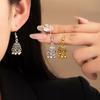 Vintage Ethnische Glocken Quaste Hängende Ohrringe Retro Hohl Geschnitzte Jhumka Tropfenohrringe für Damen Bohemian Tägliche Party Dekorative Ohrschmuck