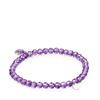 Tous Silver and Amethyst Icon Color Bracelet/Tous Amethyst Icon Silver Bracelet//015431590