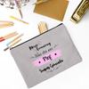 The Influence of Teacher Will Last for A Lifetime Print Makeup Bag Travel Toiletry Bag Pencil Case Stationery Bags Teachers Gift