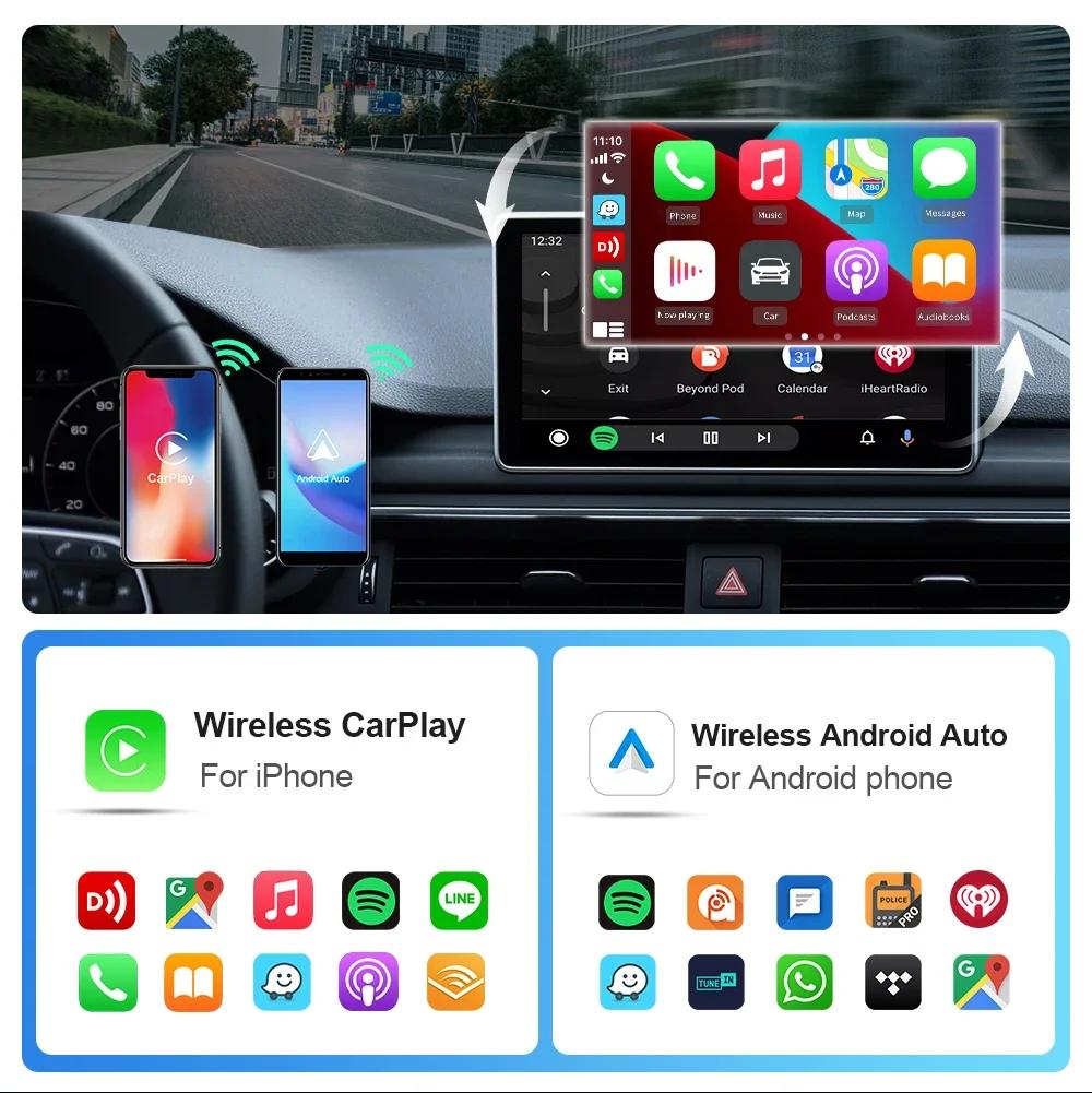 Kebidumei Wireless CarPlay Android Auto Wireless Adapter Smart Mini Box Plug And Play WiFi Fast Connect Universal For Nissan