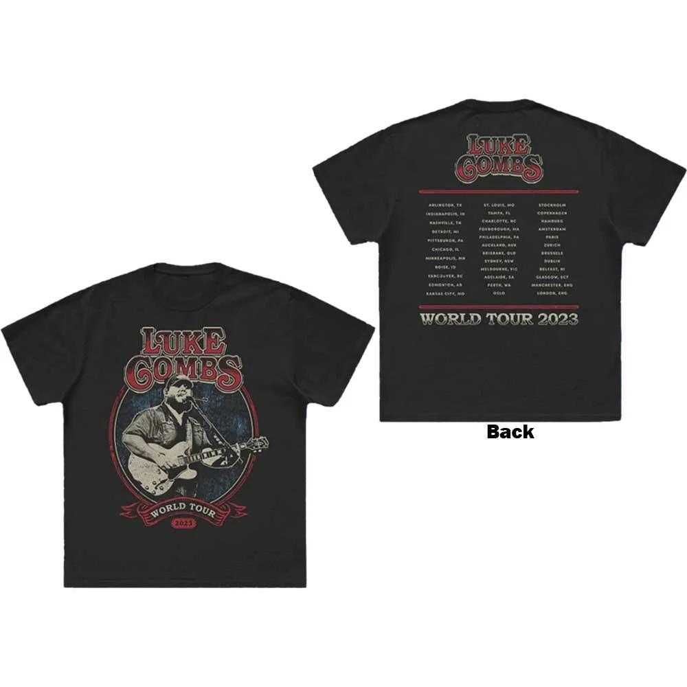 Luke Combs T-Shirt: Tour 23 Guitar Photo (Back Print & Ex-Tour) OFFICIAL NEW XXXXL