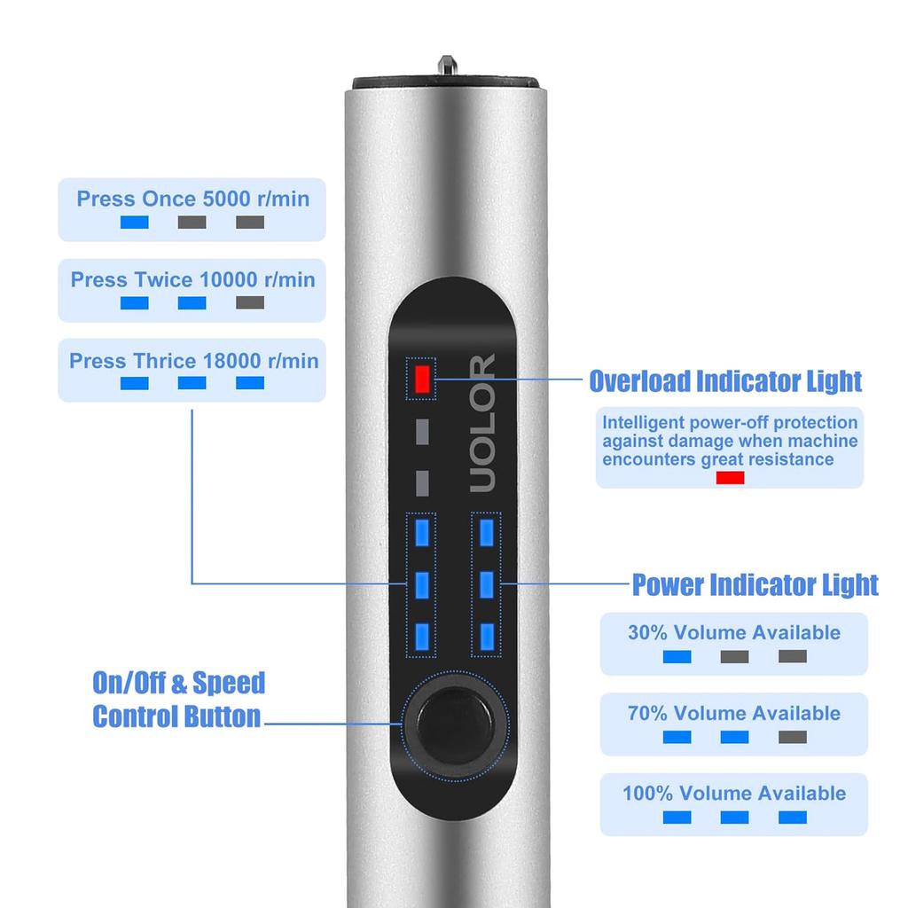 Tragbarer Gravierer Gravurstift USB Wiederaufladbares Multifunktionswerkzeug für Schmuck Glas Holz Kunststoff Metall Stein