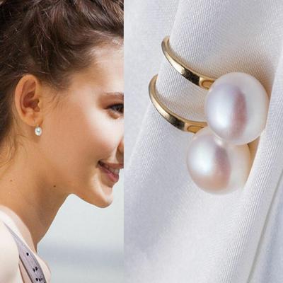 Simple Jewelry Accessory Wedding Party Elegant Lady Stud Earrings Crystal Rhinestone Pearl Earring