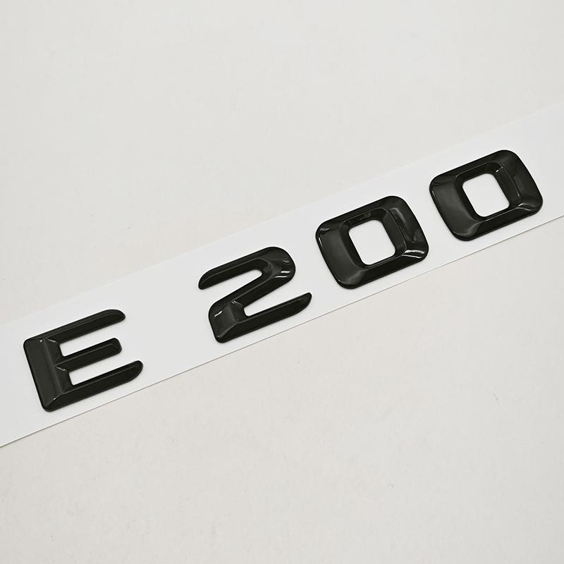 3D ABS Car Letters Rear Trunk Badge Logo E200 E260 Sticker Emblem For Mercedes Benz E Class E200 E260 W213 Auto Tail Accessories