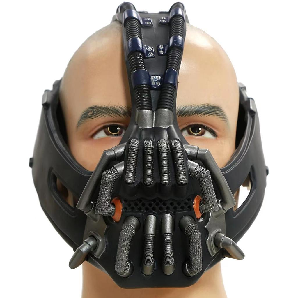Role Play Kryt hlavy Oblečení Bane Maska Film Temný rytíř Cosplay Latexová maska Halloweenská párty Velikost pro dospělé Helma