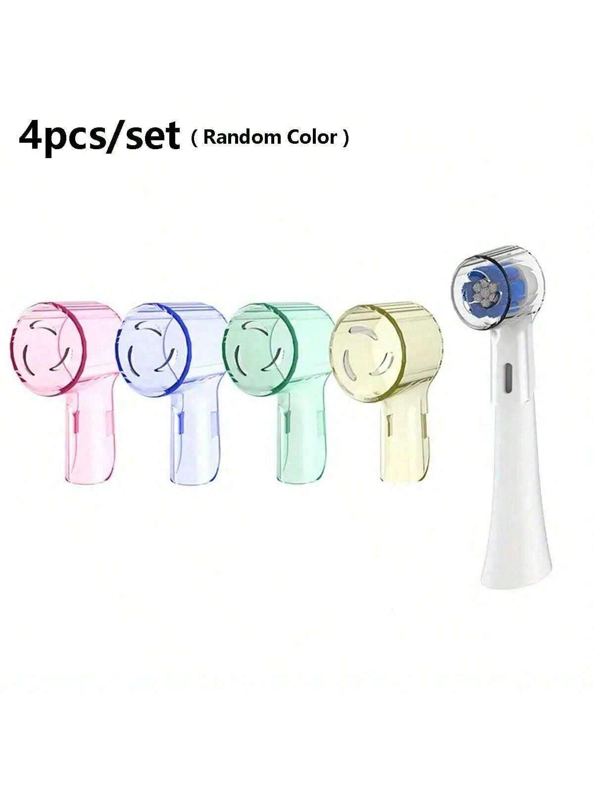 4pcs toothbrush head covers, plastic dust cover for toothbrush head, electric toothbrush care replacement head, convenient