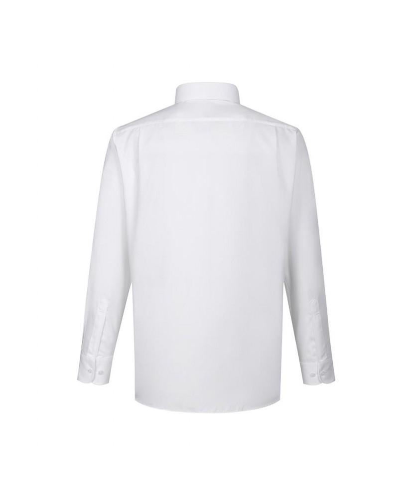 Dagseusyeocheu Polyester Blend No-Care Solid Dress Shirt Regular Fit_Dla2Shdl101A1