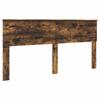 vidaXL Bettrahmen Geräucherte Eiche 200 x 200 cm Holzwerkstoff