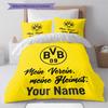 Custom Name BVB Bedding,Quilt Set Quilt Cover Pillowcase Home Birthday Gift(1 * Duvet Cover + 2 * Pillowcase, Without Core) -HE39