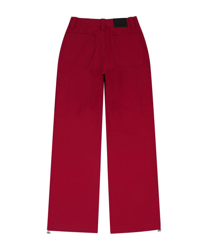 ORDINARY HOLIDAY Washing Cotton Cargo Pants [Red]