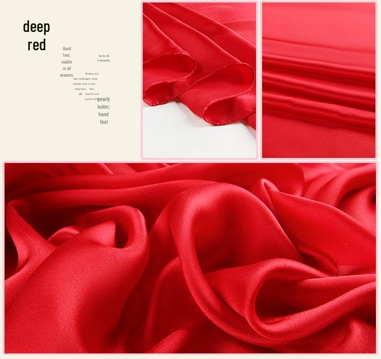 Women's Versatile Long Satin Scarf - Solid Color, Summer Sunscreen Shawl