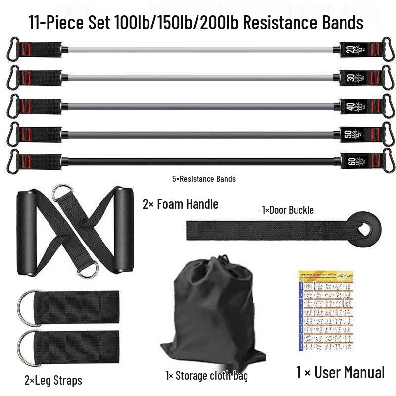 11-Piece Resistance Band Set