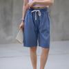 New Arrivals Open Run Women Bermuda 5 Length Denim Pants
