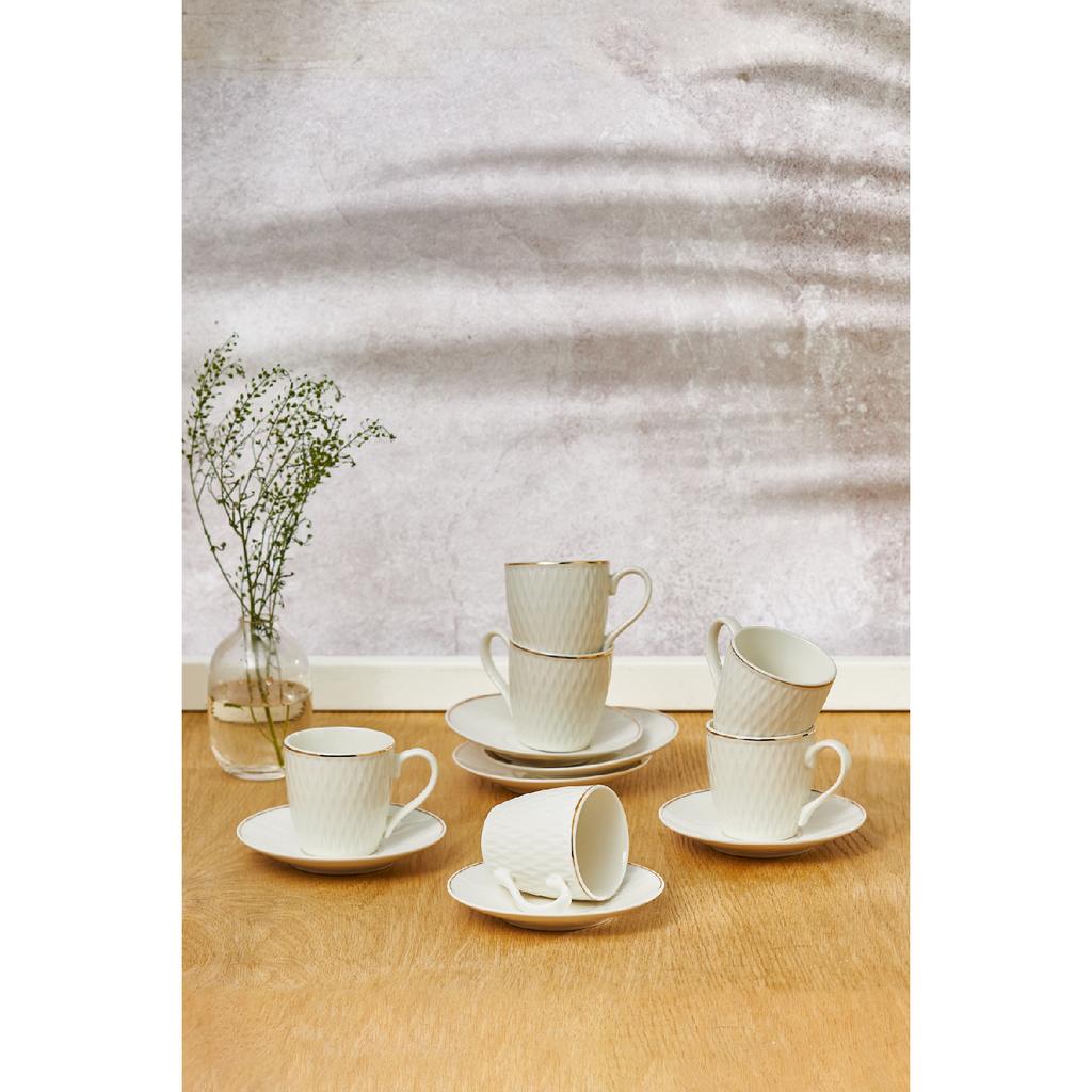Lora Set Of 6 Coffee Cups 90 Ml