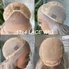 AIMEYA Silver Grey Lace Wig Heat Resistant Synthetic Lace Front Wig Long Natural Wave Mix Blonde Lace Wigs Daily Use Cosplay