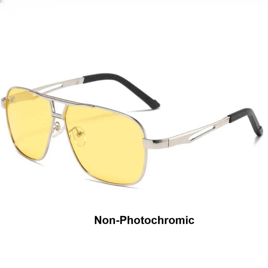 Men Driving Chameleon Sun Glasses for Day and Night Dual-use Male Color Change Lens Vision Polarized Pochromic UV Sunglasses