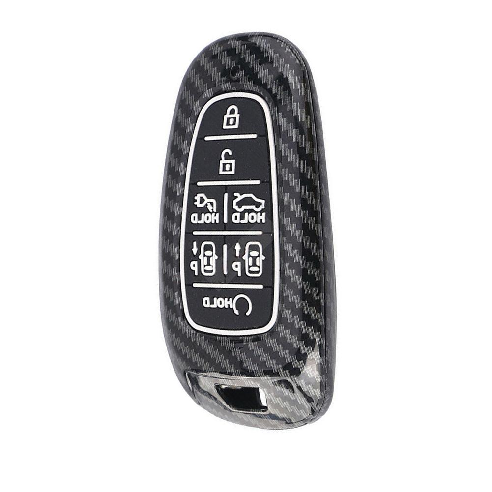 Carbon Fiber Key Cover Cover For Tucson Key Cover Carbon Fiber Key Case Easy Installation OEM Number 28023-5AA0A