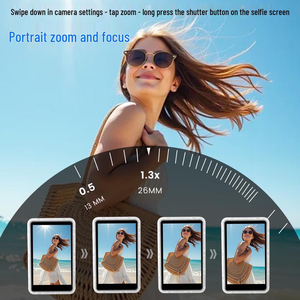 Kabelloses magnetisches Handy-Display mit Ton & Fülllicht für Live-Streaming & Remote-Selfies