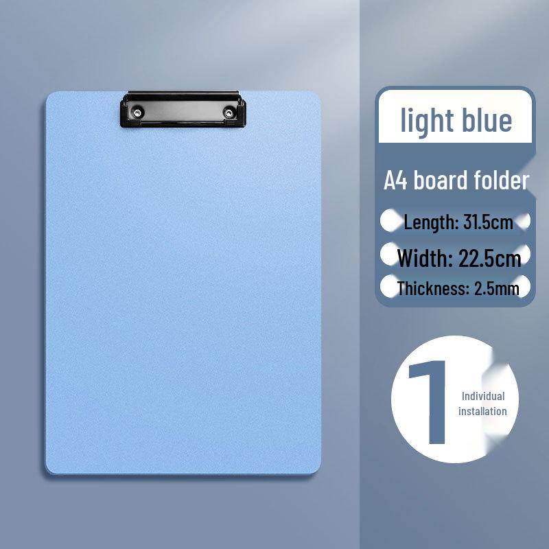 Morandi A4 Black PP Foam Clipboard - Thick, Student-Friendly Writing Board 