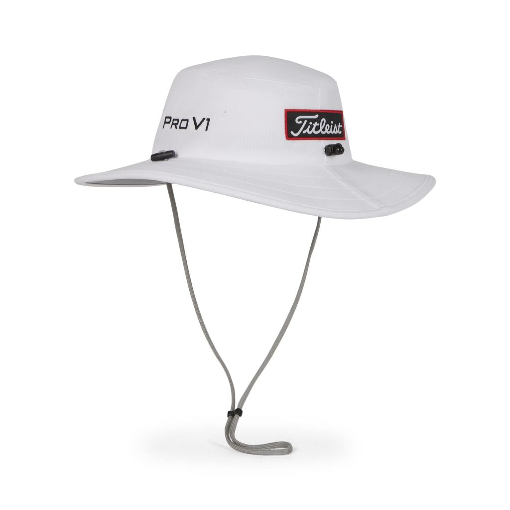 Titleist Tour Aussie Hat, White/Black, TH24TAUSN2-10