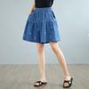 High waist plus size vintage Bow casual loose summer denim shorts for women short jeans