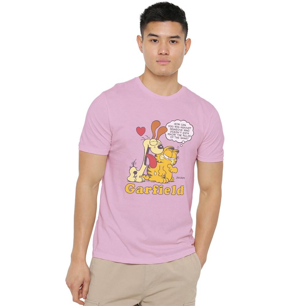 Garfield Cant Win T-Shirt S-4XL Pink XXXXL