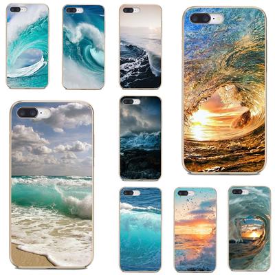 For Sony Xperia X 10 Z Z1 Z2 Z3 Z5 XA XZ1 XZ2 Compact XA1 XA2 M2 M5 C4 L2 Soft Covers Summer Nature Sea Blue Ocean Waves