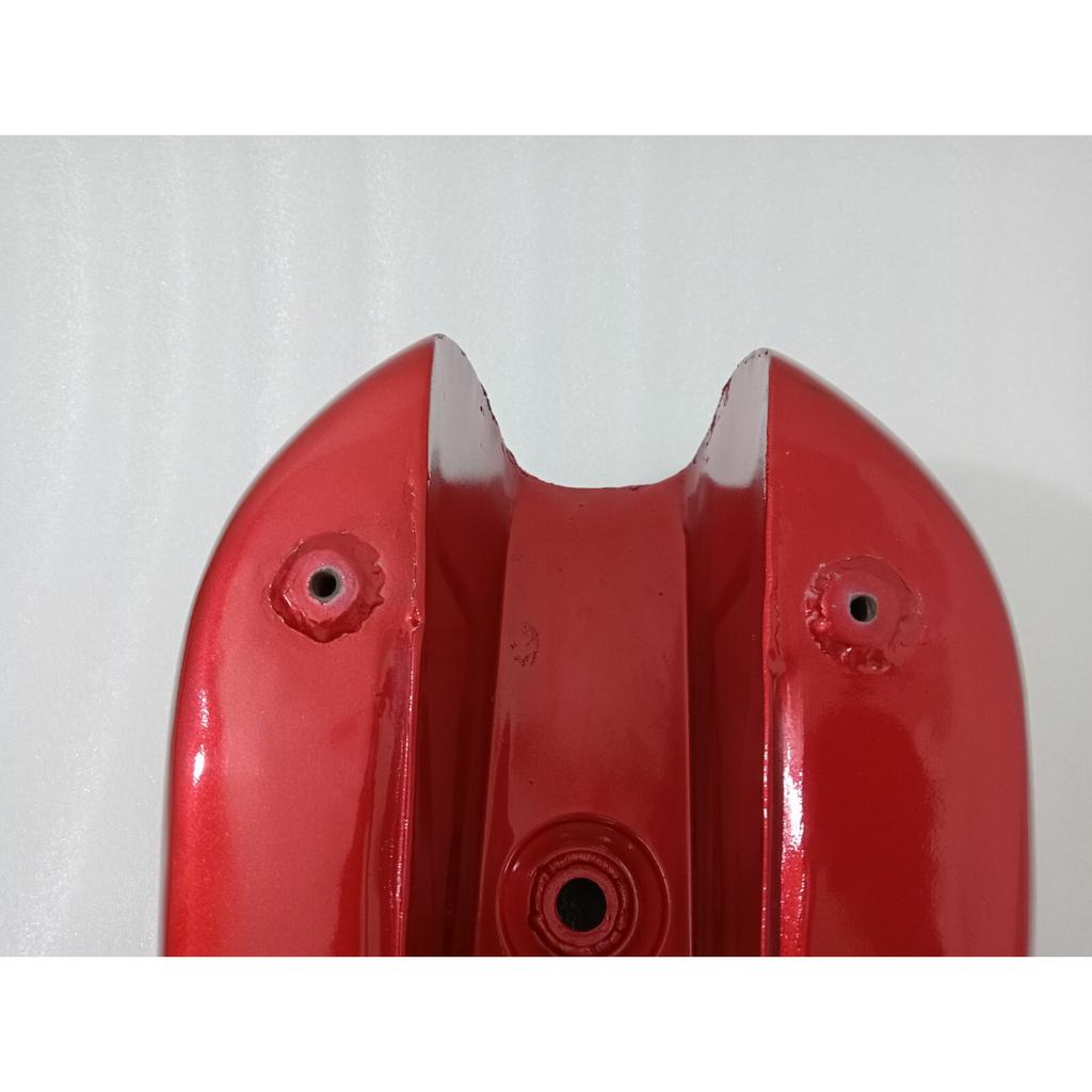 Fit For Triumph T140 Red & Black Painted Steel Petrol Fuel Gas Tank +Cap