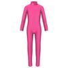 Girls Long Sleeve Zippered Leotard Ballet Dance Unitard Gymnastics Performance Attire