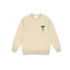 MLB Cartoon Series Dog Embroidered Sports Crewneck Long Sleeve Sweatshirt Unisex Sweatshirt Khaki 31MTC1011-50B