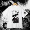 Jujutsu Kaisen Megumi Fushiguro T-Shirt Anime Shikigami Wolf Graphic Tee Men's Streetwear Casual Top for Anime Lovers