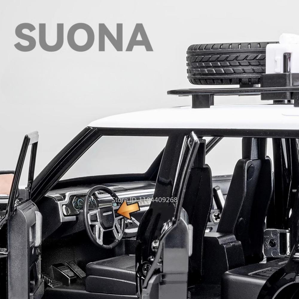 1:24 Land Rover Defender Range Rover Car Model Toy Alloy Diecast Sound Light SUV Off-road Vehicle Ornaments Children Gifts