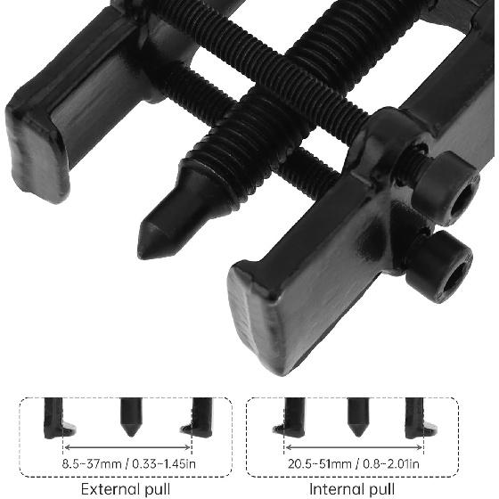 ChgImposs 2 Inch 2-Jaw Gear Puller, Adjustable CR-V Steel Bearing & Gear Separator Tool For Removing Bearings, Pulleys, Flywheels, Auto Mechanic