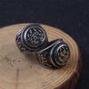 Anello con zampa d'orso con nodo celtico in acciaio inossidabile, anello con spirito dell'orso vichingo Berserker, gioielli di protezione pagana norrena per uomo e donna