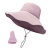 Spring and Summer New Cool Bucket Hat Women's Large Brim UV Protection Outdoor Sunshade Folding Sunscreen Hat