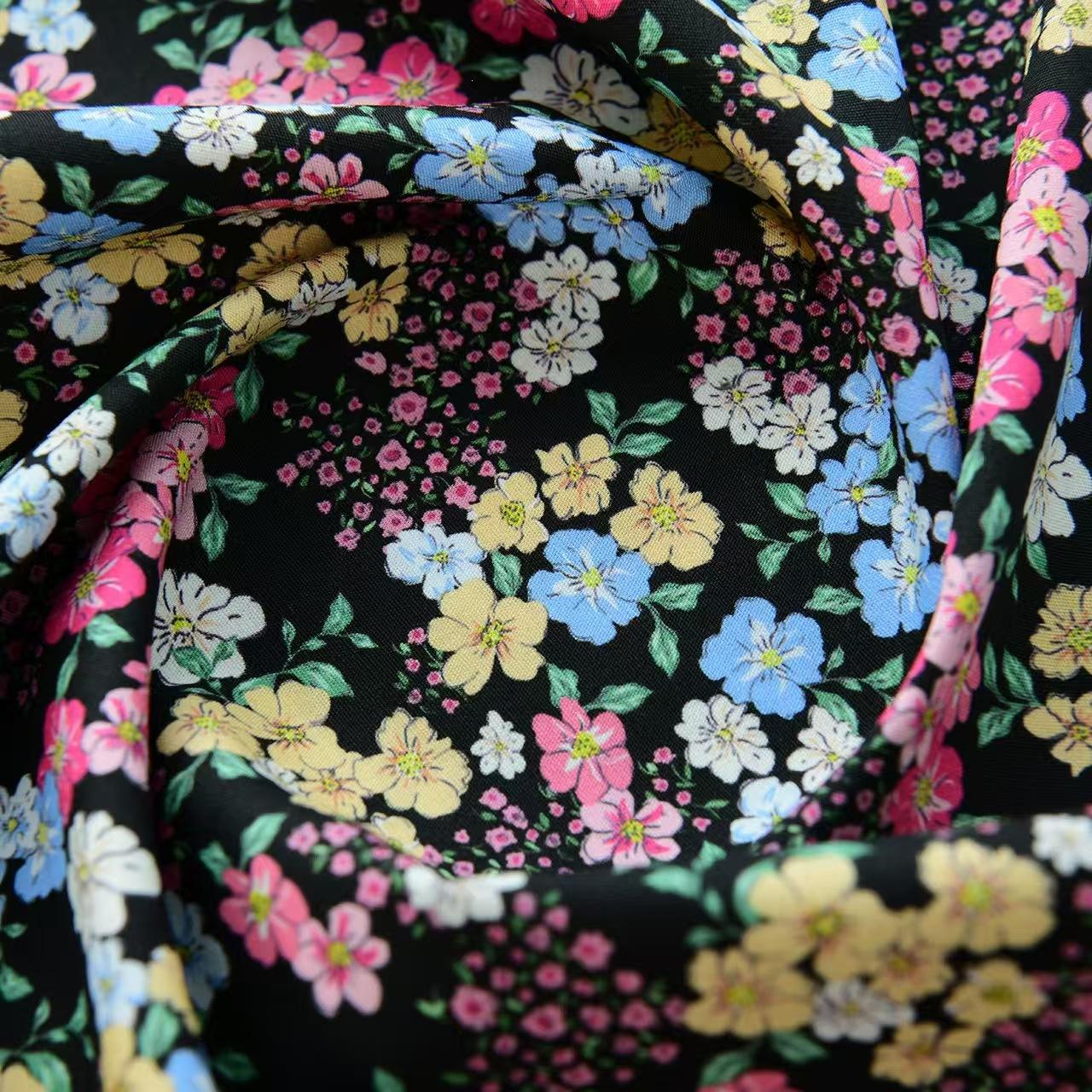40s Poplin 100% Cotton Fabric Fresh Forest Style DIY Handmade Material, Pure Cotton Cloth for Shirts, Dresses