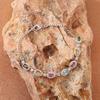 Natural Tourmaline Color Treasure Bracelet Women'S S925 Sterling Silver Jewelry Xiaohongshu
