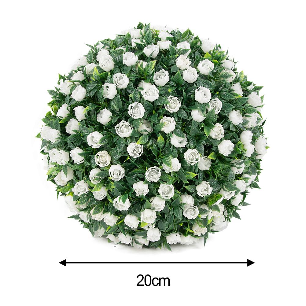 1 Stück 20cm/25cm Rose Künstliche Blumenkugeln Hochzeit Römische Säule Wegweiser Dekorationen Geburtstagsfeier Schöner Strauß