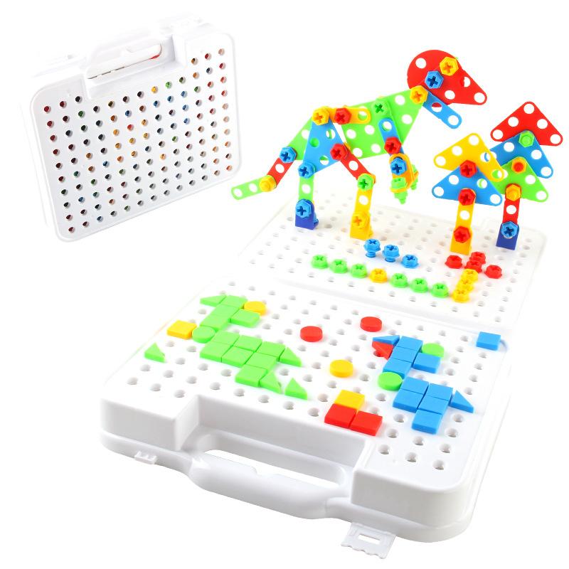 Children'S Screw Toys, Variable Nuts Building Block Disassembly And Assembly Creative Diy Science And Education Toolbox Set