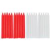 Tapered Candles Natural Long Burning Candles 10X Survival Supplies Short Taper Candles Household for Wedding Blessing