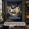 Wall Tapestry FC Zürich Print Custom Name Text Wall Hanging Home Decor