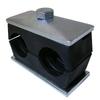 Behringer Twin Series Pipe Clamp, Polypropylene with Zinc-Plated Steel Hardware, Weld Mounting, 1/2" Tube Size