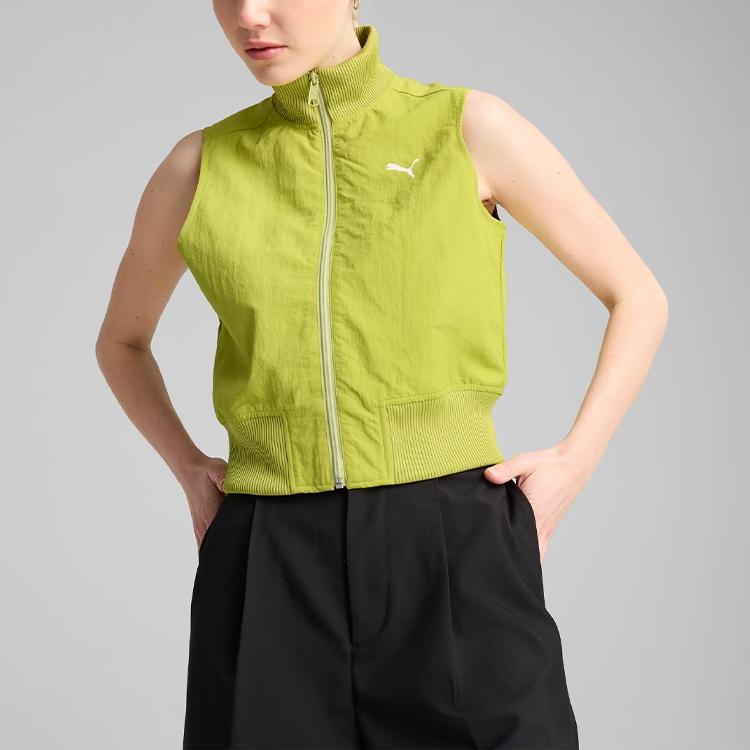 Puma Dare To Fashionable Comfortable Versatile Soft Sports Vest Women Tops Seaweed 629828-35