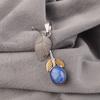 Natural Lapis Lazuli Pendant 925 Sterling Silver Handmade Gemstone Jewelry Gift PP-55-32
