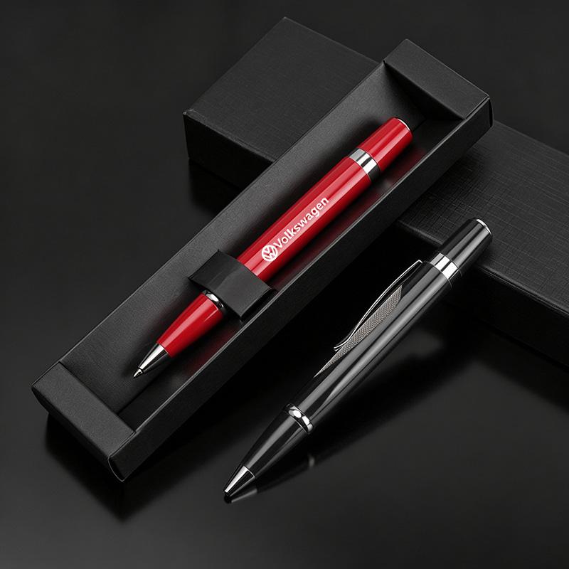 Luxury Car Emblem Metal Signature Pen Durable Gel Pens Business Ballpoint Pen Gift for Volkswagen VW R Rline GTI Polo Golf JettaNI8
