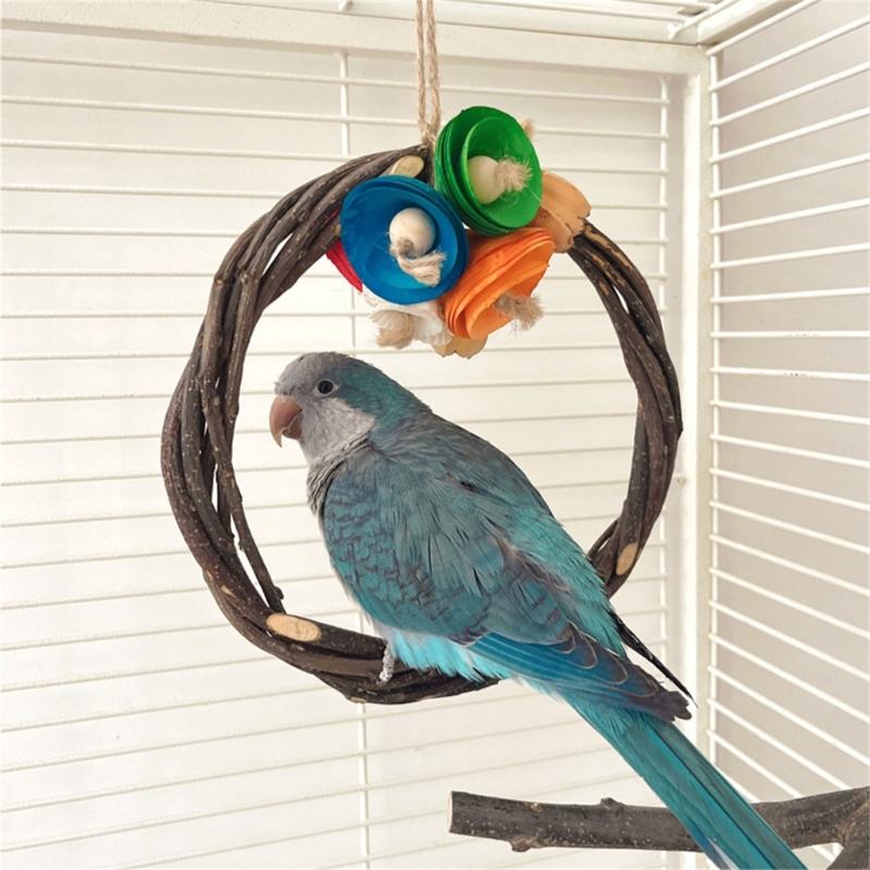 Bird Rest Station Durablity Swing Branch for Comfort and Entertainment Bird Enthusiasts Bird Shop Owner Training Toy