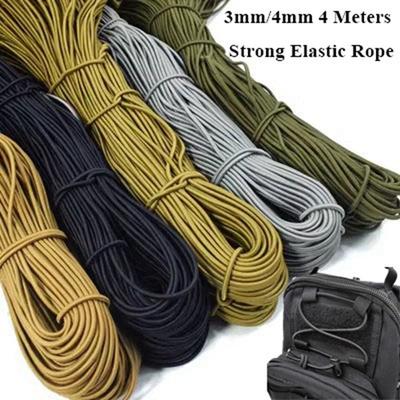 Hochwertiges 3mm/4mm Starkes Elastisches Seil 4 Farben 4 Meter Länge Elastisches Seil Gummiband Campingwerkzeug Outdoor-Werkzeug