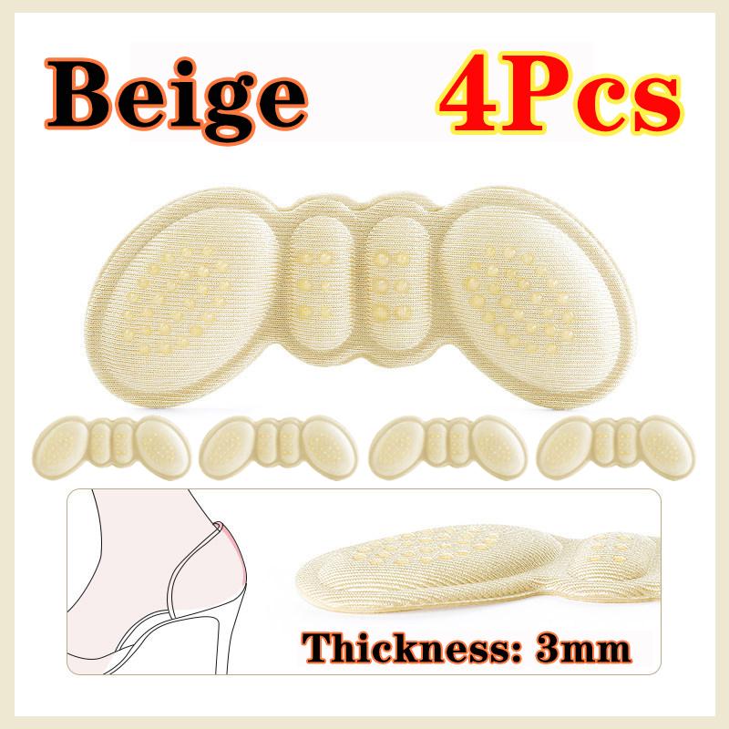 4pcs 3/6mm High Heel Pad Women Insoles Pain Relief Foot Care Insert Adjust Size Adhesive Heels Pads Liner Grip Protector Sticker